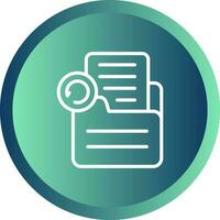 Document Undo Vector Icon