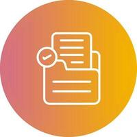 Document Check Vector Icon