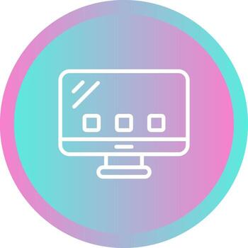 Desktop Computer Vector Icon