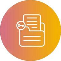 Document Unlock Vector Icon