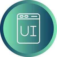 User Interface Design Vector Icon