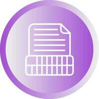 Document Insert Table Vector Icon