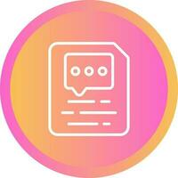 Document Insert Comment Vector Icon