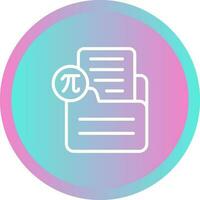 Document Insert Formula Vector Icon