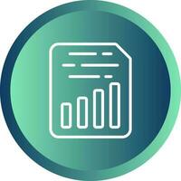 Document Insert Chart Vector Icon