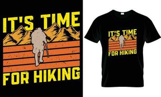 Hiking t-shirt design vector