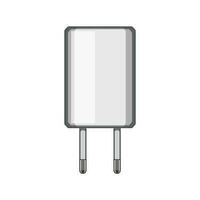 energy power adapter cartoon vector illustration