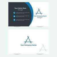 creative business card template design vector