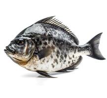 Realistic fish, isolated on white background. Ocean or sea inhabitant, marine life. Underwater creature. . photo