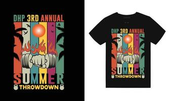 Summer Throwdown Tshirt design vector