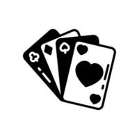 Card games icon in vector. Illustration vector