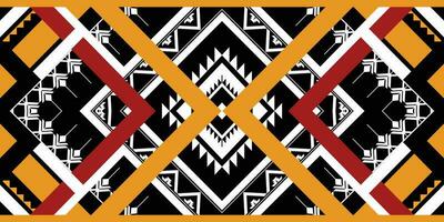 Geometric ethnic pattern. Navajo, Western, American, African,Aztec motif, traditional style. Design for background, wallpaper, clothing, wrapping, Batik, fabric,tile, and prints. Vector illustration.