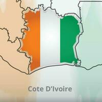 Happy Independence Day of Cote Divoire, illustration background design, country theme vector