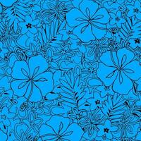 Adobe Illustrator ArtworkHawaian and floral beach abstract pattern suitable for textile and printing needs vector