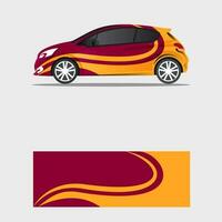 wrappign car decal luxury concept design vector