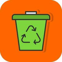 Waste bin Vector Icon Design