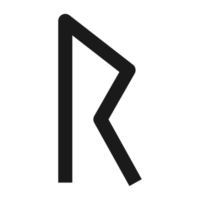 runen- alfabetten icoon. runen symbool grafisch. oude noors. png