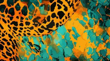 colorful leopard pattern texture, colorful Camouflage leopard vector, leopard fur texture or abstract pattern are designed for use in textile,wallpaper,fabric, clothing,Batik,background,Embroidery vector