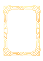 abstrakt rektangel ram. vertikal rektangulär gyllene frame.png med transparent bakgrund. png