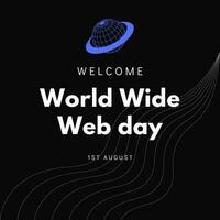 Vector illustration world wide web day celebration wallpaper background