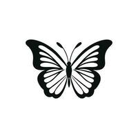 iconos de silueta de mariposa. ilustraciones vectoriales. vector