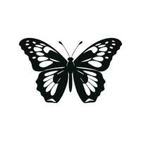 Butterfly silhouette icons. Vector Illustrations.