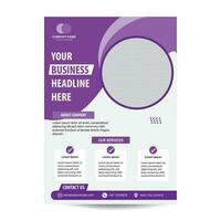 Modern and Creative Business Flyer Template Design. Fully editable vector. vector