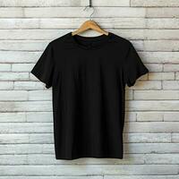 Illustration of a plain t-shirt mockup, AI Generated photo