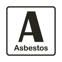 Asbestos element icon vector