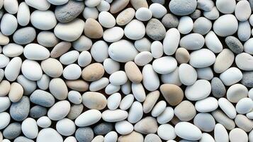 Illustration of small sea stone pebble background, AI Generated photo