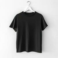 Illustration of a plain t-shirt mockup, AI Generated photo