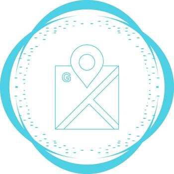 icono de vector de mapa