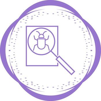 icono de vector de depuración
