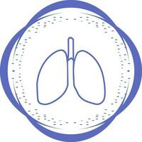 icono de vector de pulmones