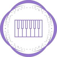 Piano Keyboard Vector Icon