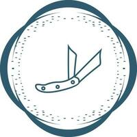 Ranger Pocket Knife Vector Icon