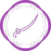 Arabic Sword Vector Icon