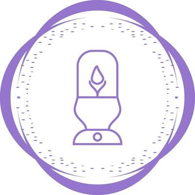 Lit Lamp Vector Icon