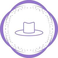 icono de vector de sombrero