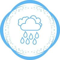 icono de vector de lluvia ligera