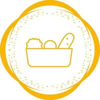 Vegetable Basket Vector Icon