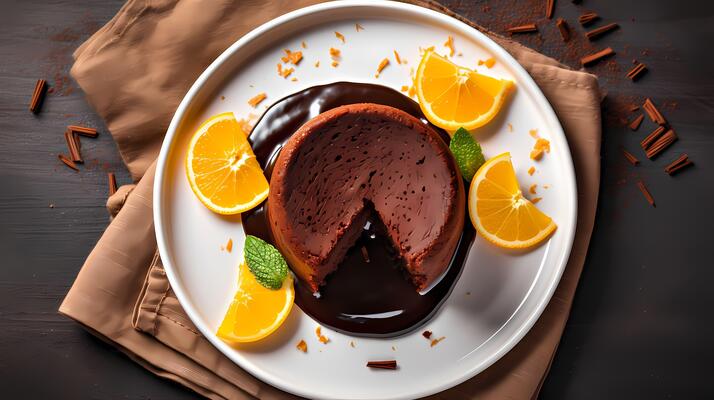 Molten Chocolate Cake Stock Photos, Images and Backgrounds for Free