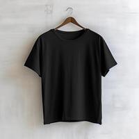 Illustration of a plain t-shirt mockup, AI Generated photo