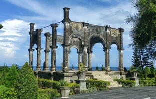 An old ruin monument from Bali photo