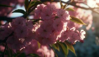 Vibrant colors blossom in nature bouquet, a vibrant summer day generated by AI photo