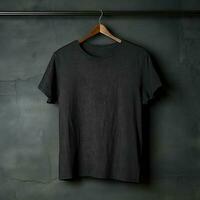 Illustration of a plain t-shirt mockup, AI Generated photo