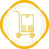 icono de vector de paquete de transporte