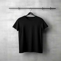 Illustration of a plain t-shirt mockup, AI Generated photo