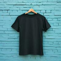 Illustration of a plain t-shirt mockup, AI Generated photo