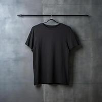 Illustration of a plain t-shirt mockup, AI Generated photo